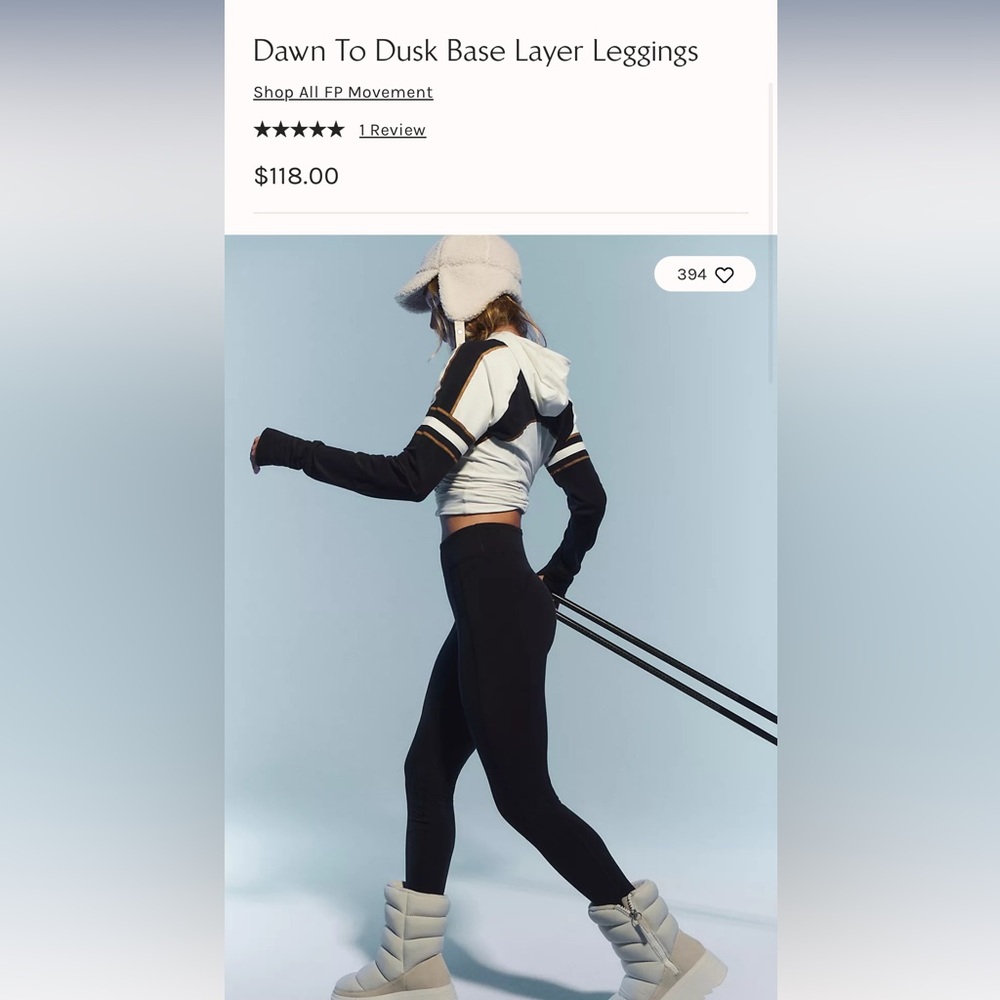 Free People Dawn to Dusk Base Layer Leggings